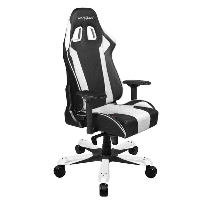 DXRacer King Series Gaming Chair - Black/White - كرسي